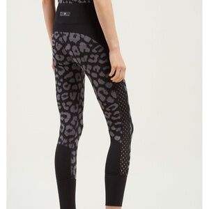 Adidas By Stella McCartney Black Believe This Comfort Leopard Print Leggings
